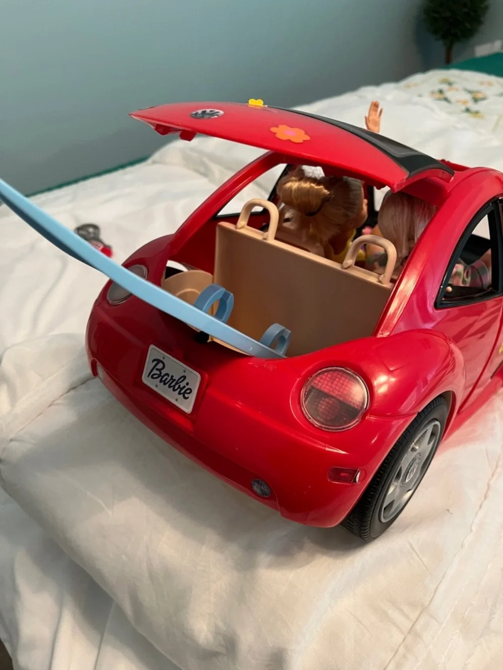Mattel Barbie Red VW Beetle, Year:  2000.